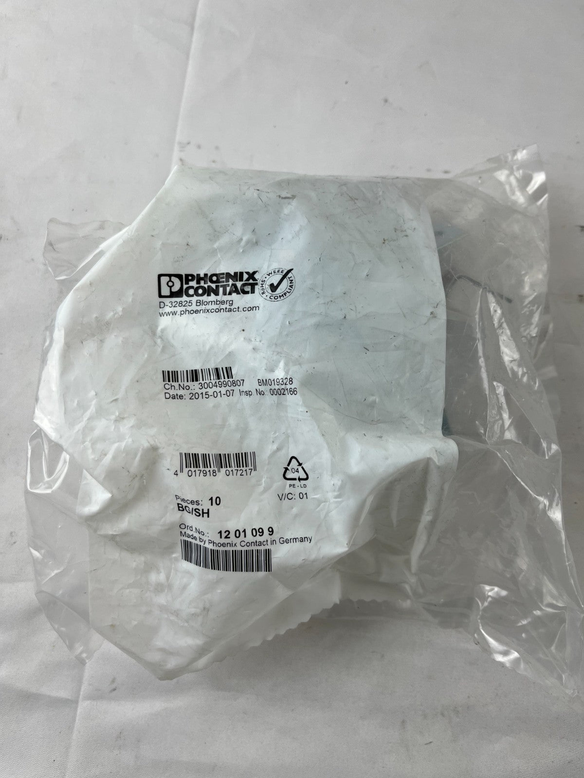 Phoenix Contact BG/SH 1201099 Angled DIN Rail Brackets M6 Pack of 10 New Units