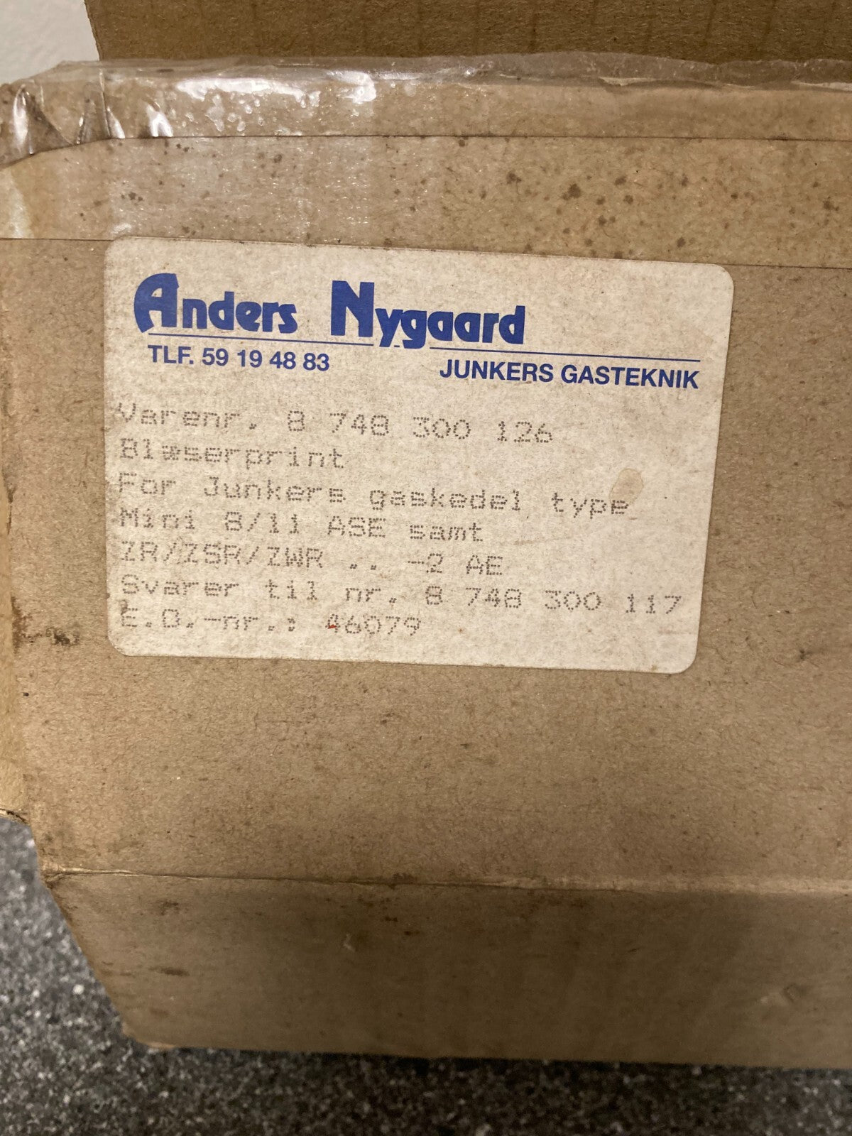 Junkers Bosch Gas Boiler MCB Circuit Board PN:874830026 NOS ZR/ZSR/ZWR
