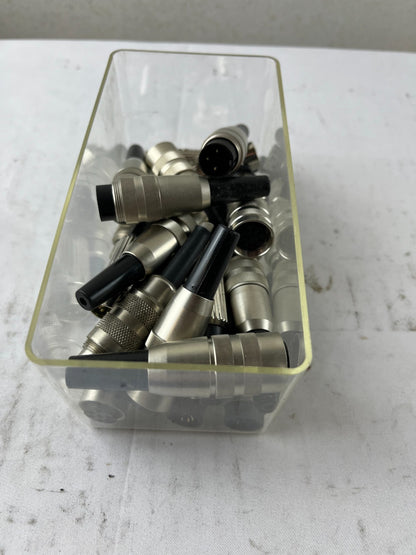 Industrial Circular Metal Connectors Male Female Bundle Used Spare Parts