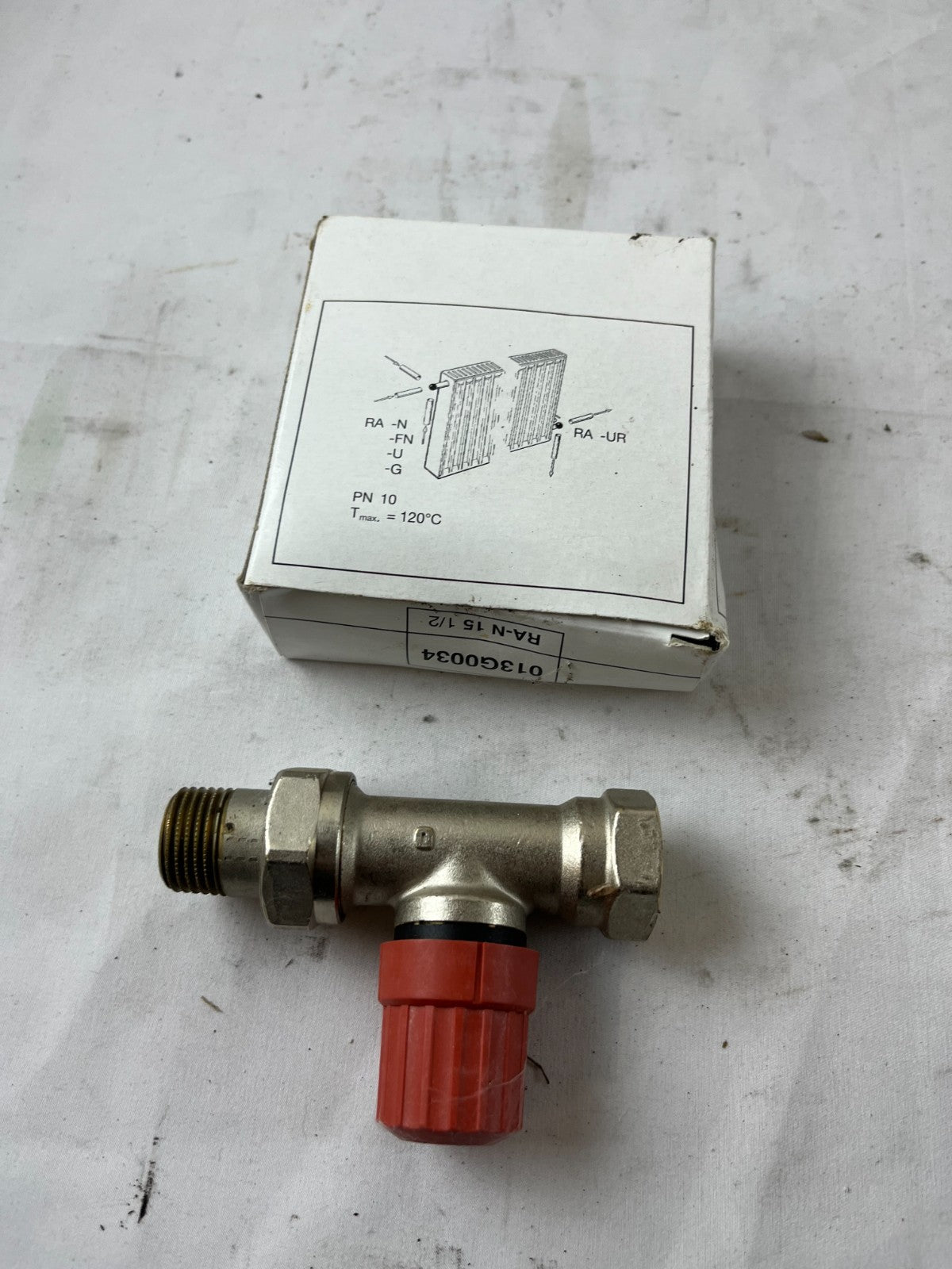 Danfoss RA-N 15 1/2 Radiator Valve 013G0034 Straight PN10 New Spare Unit