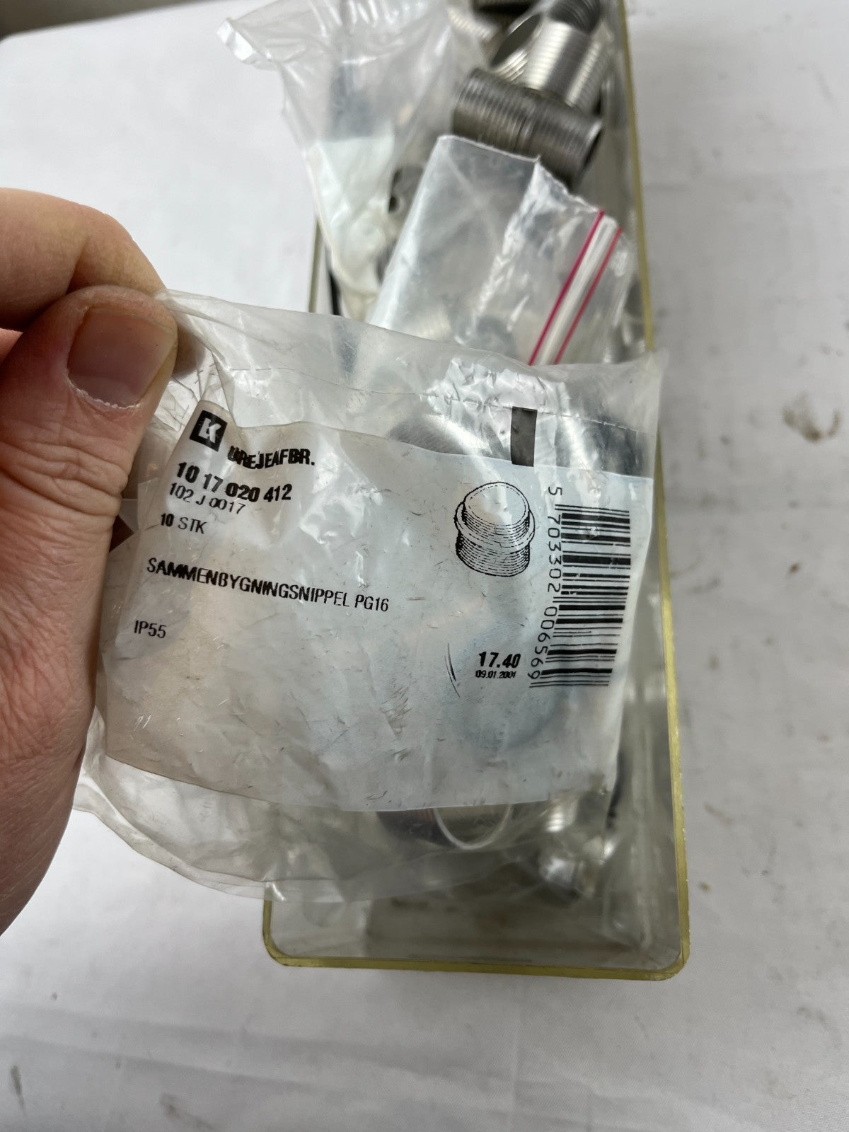 LK 1017020412 PG16 Aluminum Coupling Nipples IP55 Lot New Spare Parts