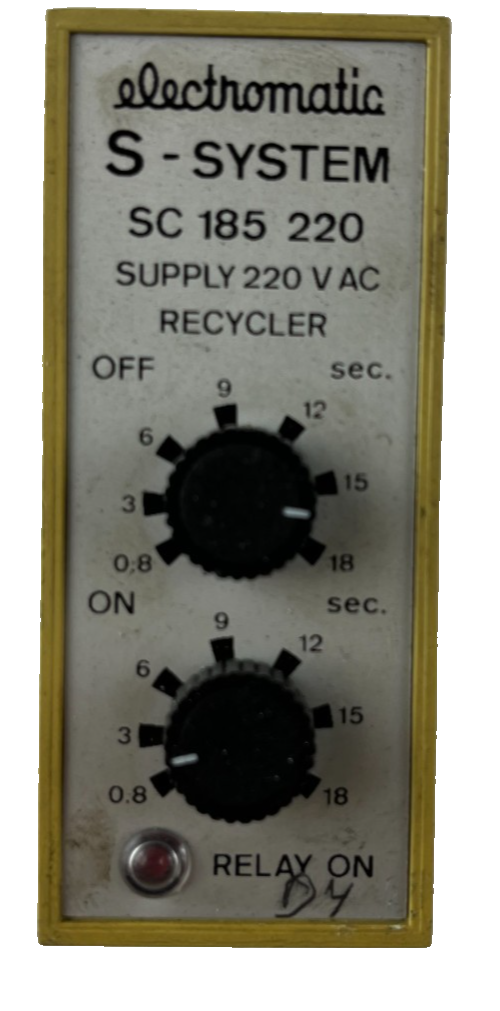 Electromatic SC185 220 Recycler Timer 220VAC Dual Dial 0.8-18s CL3520 DENMARK