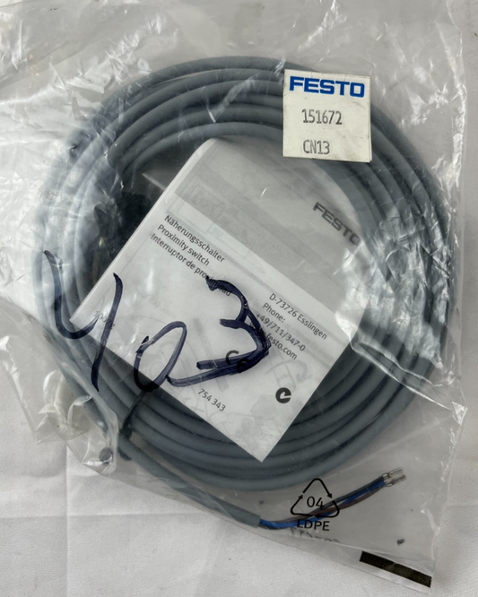 FESTO SMEO-1-LED-24-K5-B Sensor NEW Magnetic Reed 24V 5m Cable 151672 Sealed