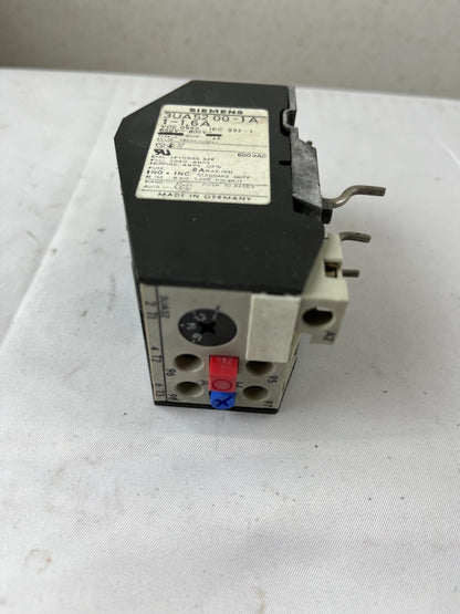 Siemens 3UA5200-1A 1–1.6 A Thermal Overload Relay Used Spare Part