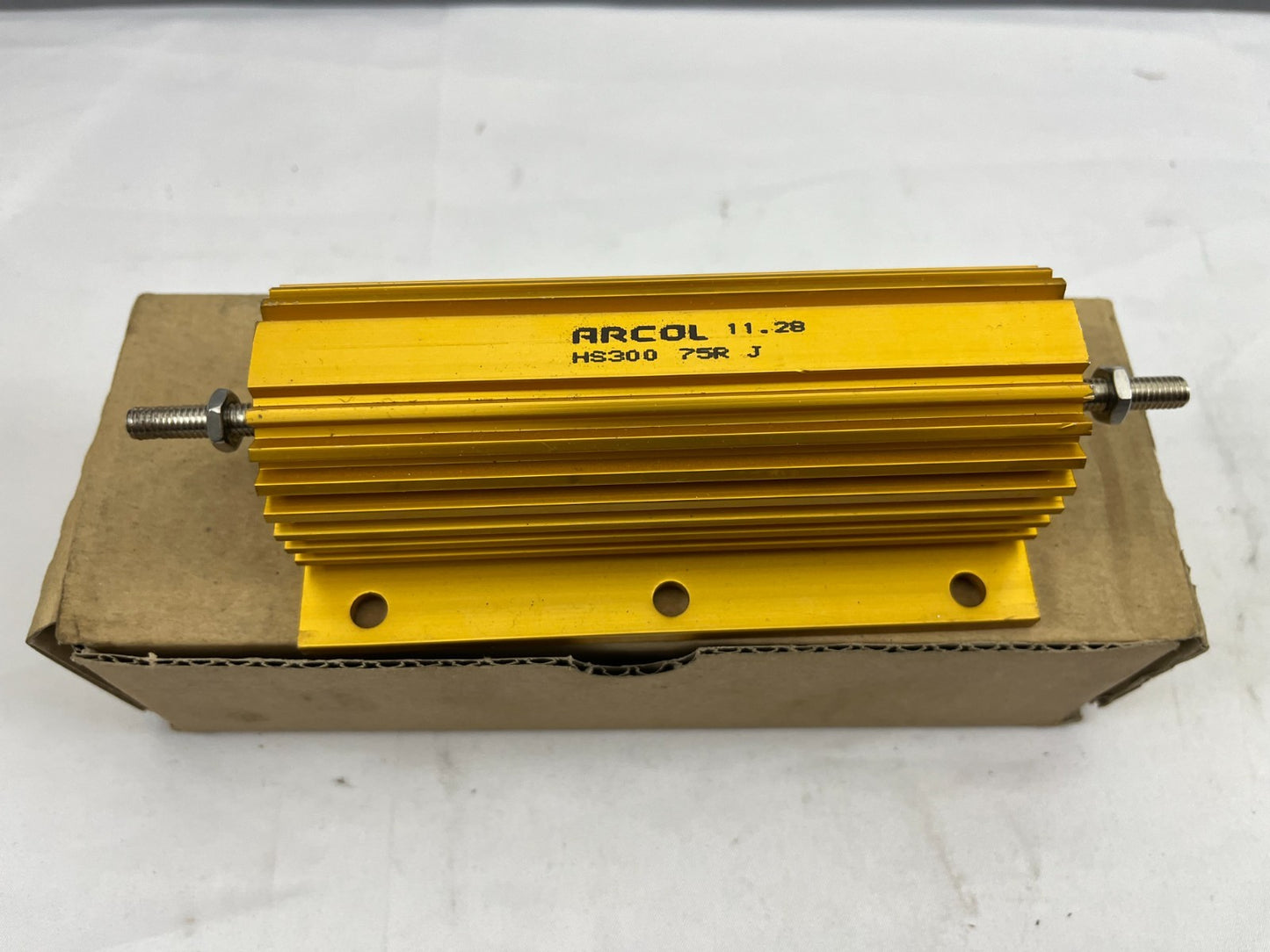 ARCOL HS300 75R J 300W 75 Ohm Wirewound Chassis Mount Resistor New UK Industrial