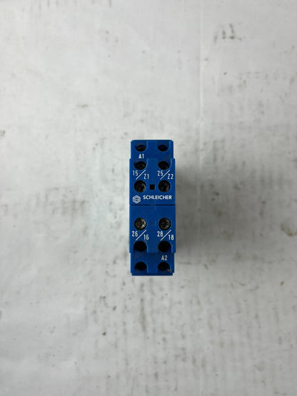 Schleicher KZC220-110 (A) Time Delay Relay 24V DC 250ms Used Spare Unit