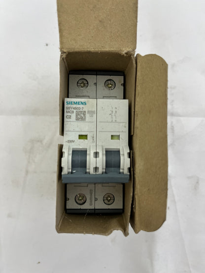 Siemens 5SY4502-7 MCB Miniature Circuit Breaker 1+N 2A C-Curve 230 Germany
