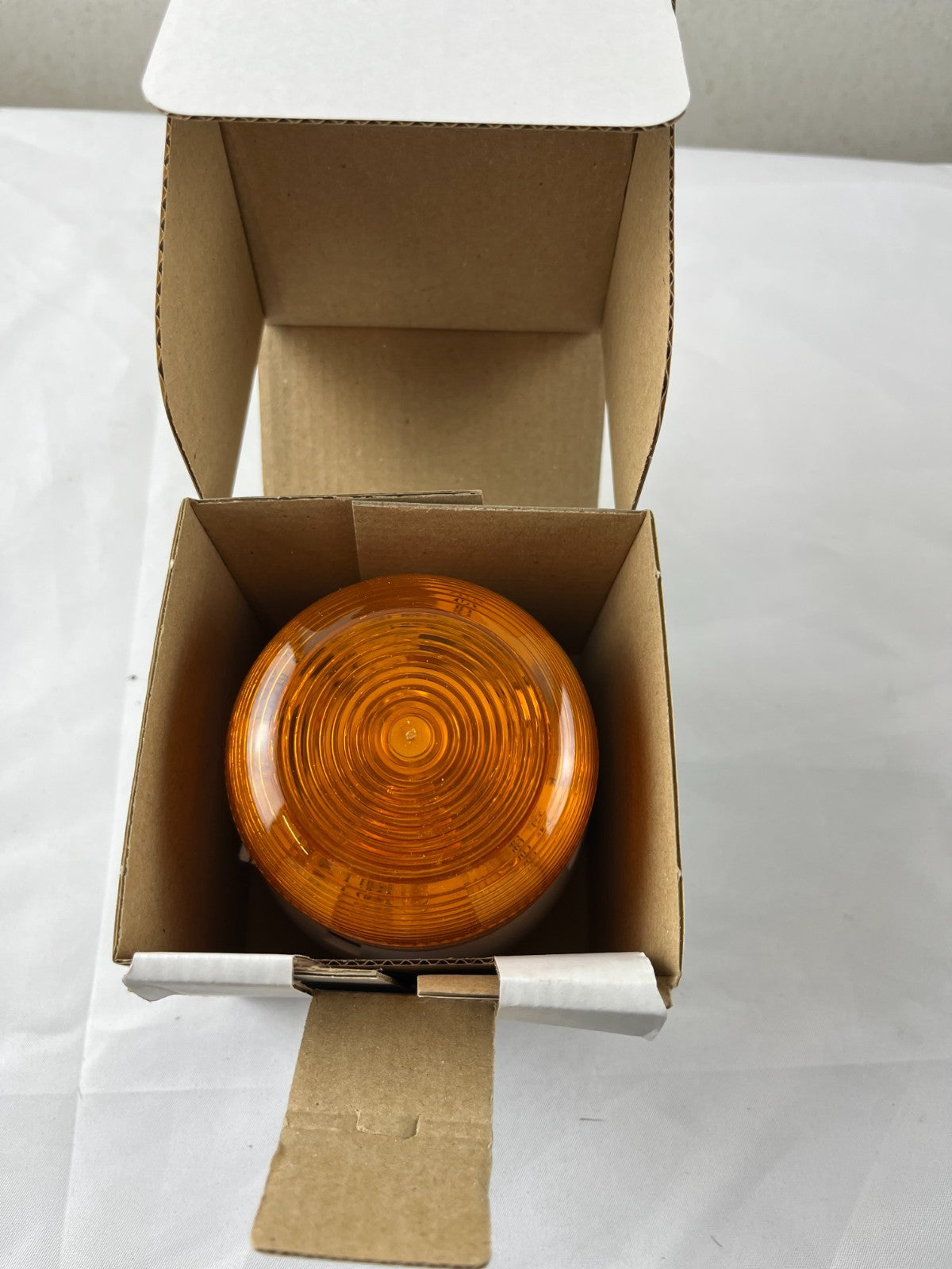 Klaxon QBS-0063 Amber LED Beacon NEW 11-35V DC IP65 Flashguard Warning Light UK