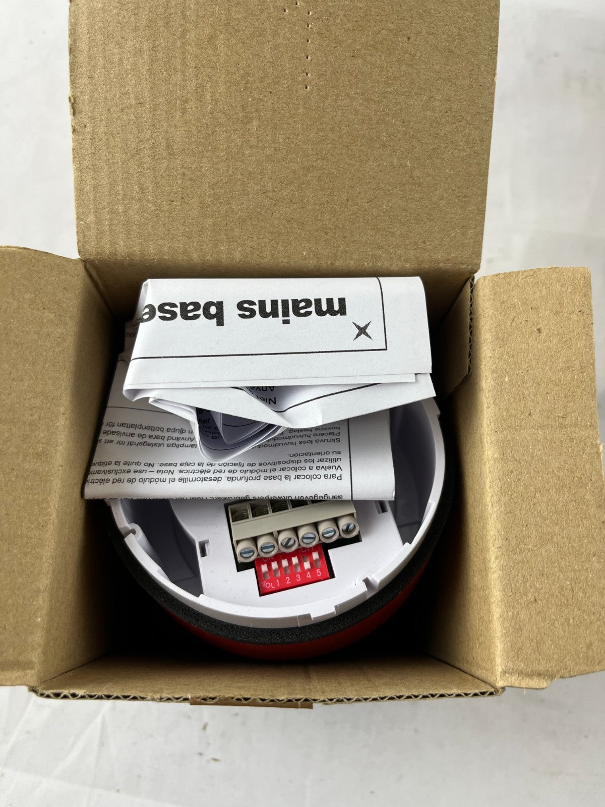 Fulleon 686-7887 ROLP/SV Fire Alarm Sounder Red Deep Mains Base 24VDC NEW UK