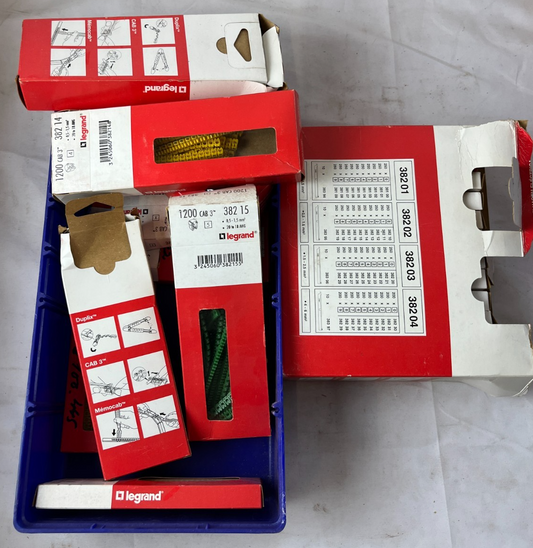Legrand CAB 3 Cable Markers Number Sleeves Mixed Incomplete Lot New Bundle