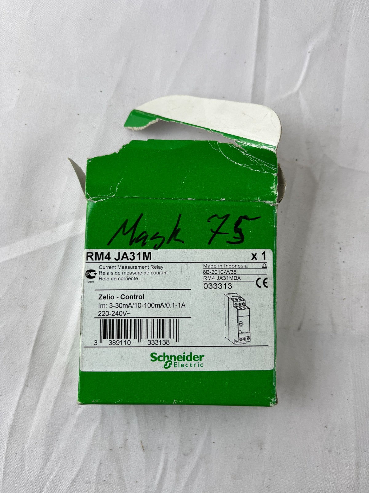 Schneider RM4JA31M Current Relay NEW Boxed 3-30mA/0.1-1A 220-240V Zelio Control