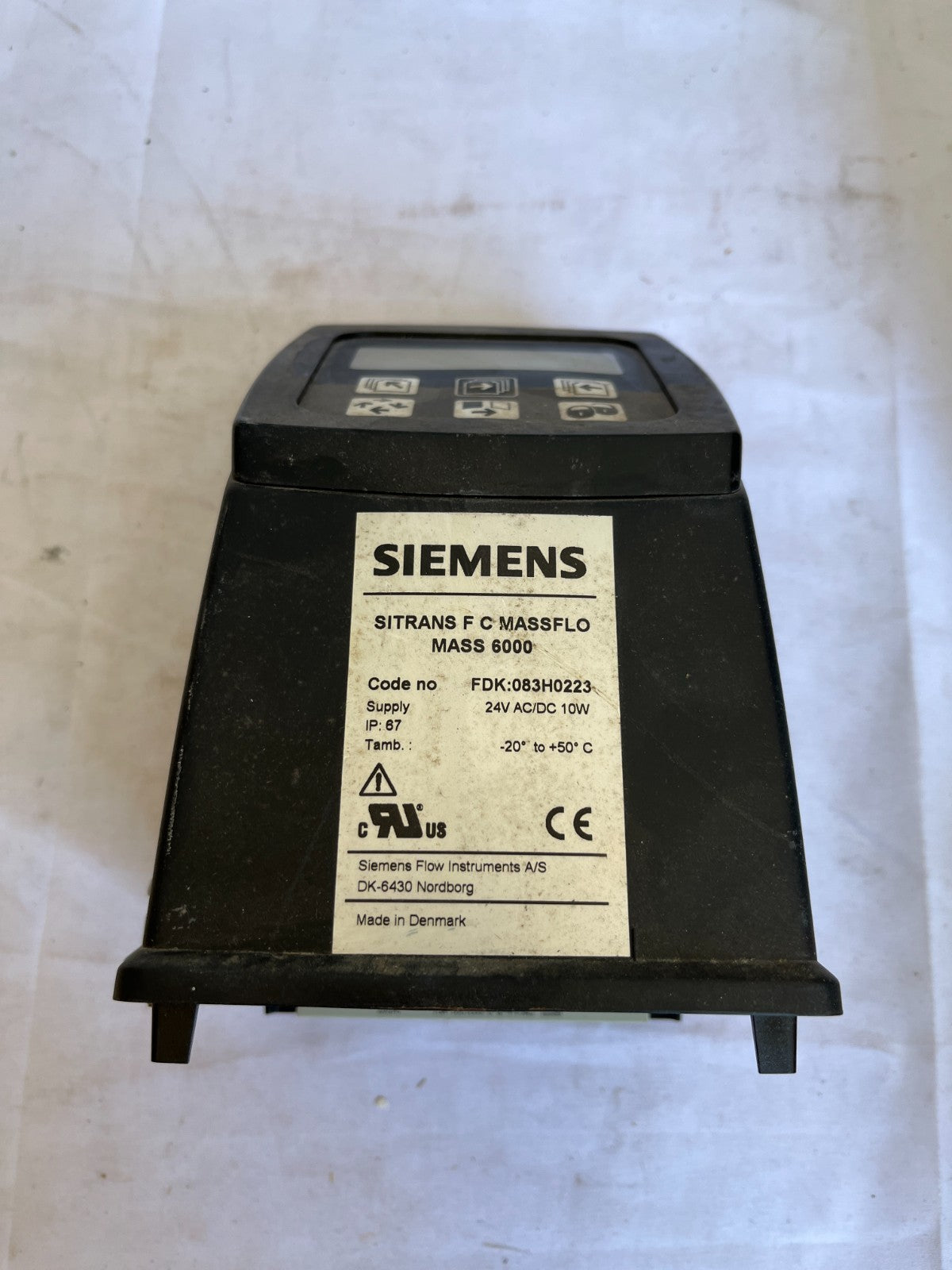 Siemens Sitrans F C MASS 6000 Massflo FDK:083H0223 DeviceNet Parts SOLD AS IS