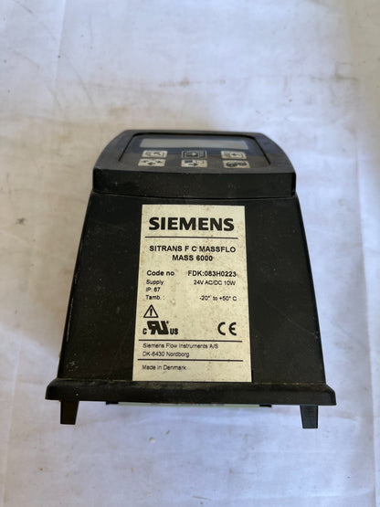 Siemens Sitrans F C MASS 6000 Massflo FDK:083H0223 DeviceNet Parts SOLD AS IS