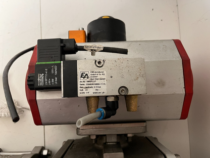 END-Armaturen ZD311567 DN50 Ball Valve Pneumatic Actuator Airtec Solenoid Used