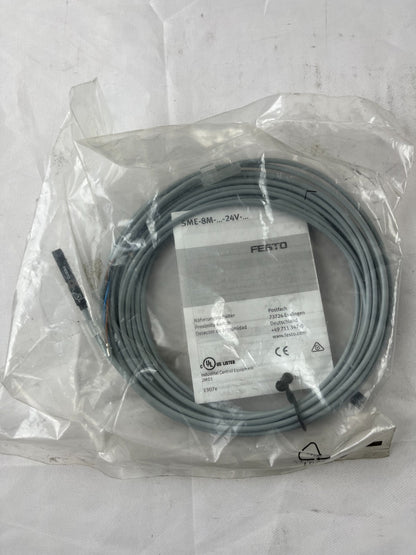 FESTO SME-8M Proximity Sensor NEW Cylinder Magnetic Reed 24V T-Slot UL Sealed