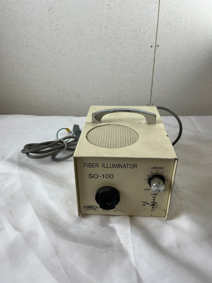 Seiwa Optical SO-100 Fiber Illuminator 100W Microscope Light Source Japan Used