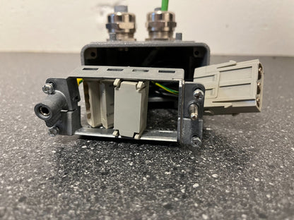 Harting Han Industrial Connector with Mixed Power & Data Modules - Used