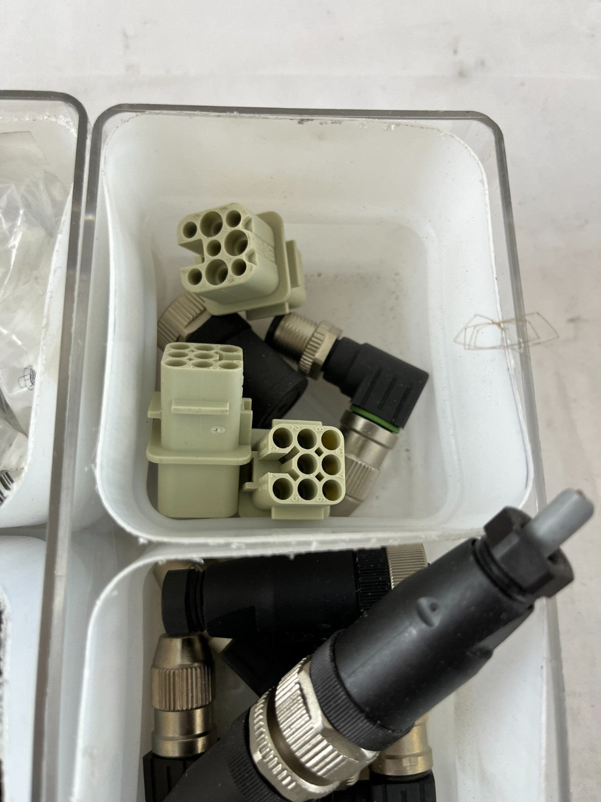 Industrial Connector Lot M12 M8 Sensor Plugs Cables Pneumatic Fittings Mix Spare