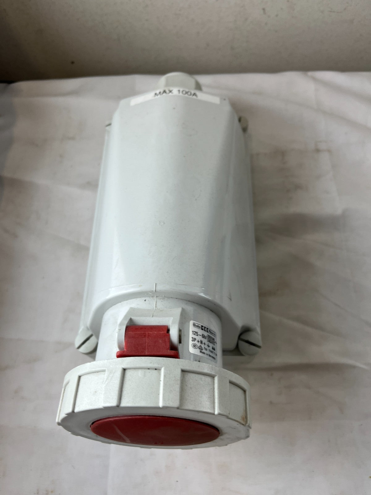 Bals CEE Norm 11447 125A 5‑Pin 3P+N+E Surface‑Mounted Socket IP67 Used Working