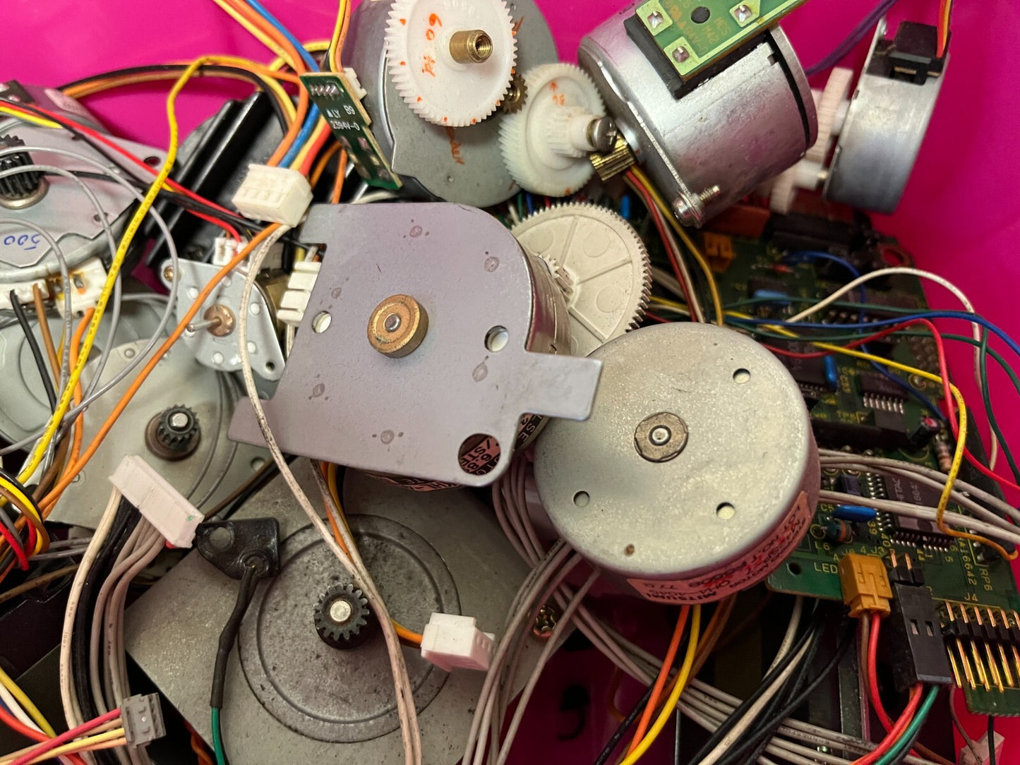 Large Lot of Assorted Stepper Motors and Components - Hobbyist/Repair Parts