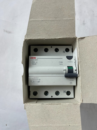 AEG EHFI 40/030-4 4P 40A 30mA RCD Residual Current Device New Spare Unit