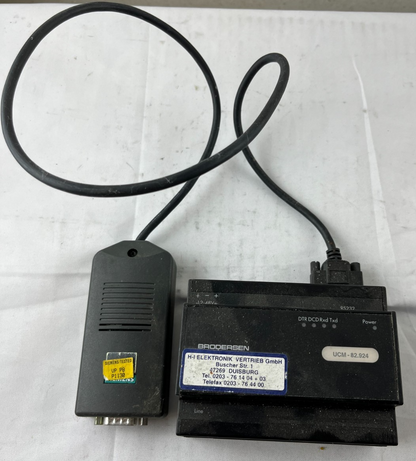 Brodersen UCM‑82.924 Industrial PSTN Modem 12–48 VDC RS232 w/ Siemens SIMATIC S7