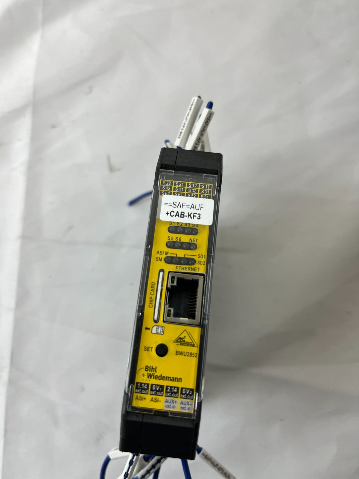 Bihl+Wiedemann BWU2852 AS-i Safety Basic Monitor Ethernet Used Spare Unit