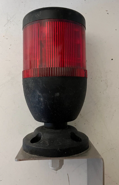 Industrial Signal Light Red Beacon Alarm PLC FEJL 24V w/ Mounting Bracket