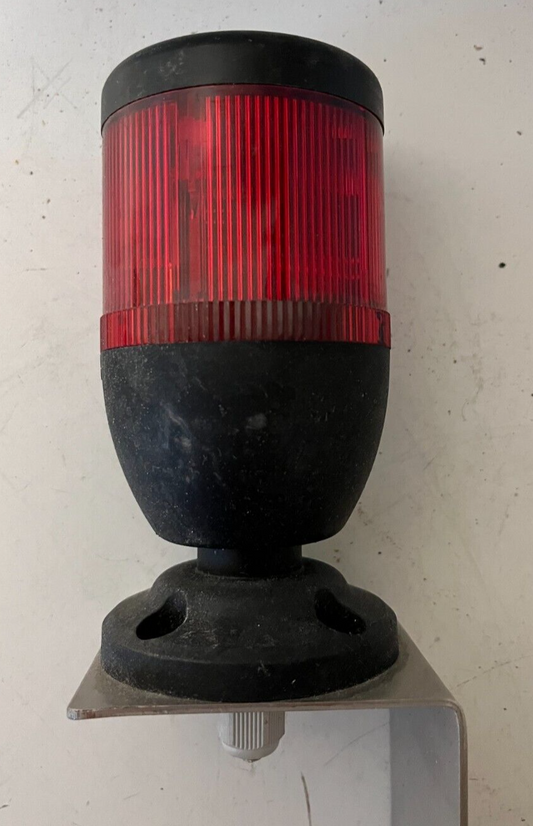 Industrial Signal Light Red Beacon Alarm PLC FEJL 24V w/ Mounting Bracket