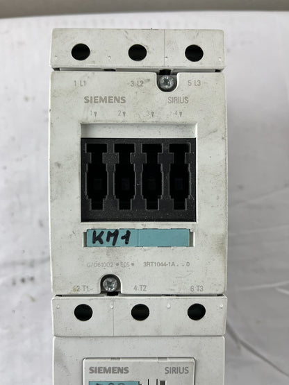 Siemens 3RT1044-1AP00 Contactor + 3RU1146-4MB0 Overload Relay 65A 30kW 230V Coil