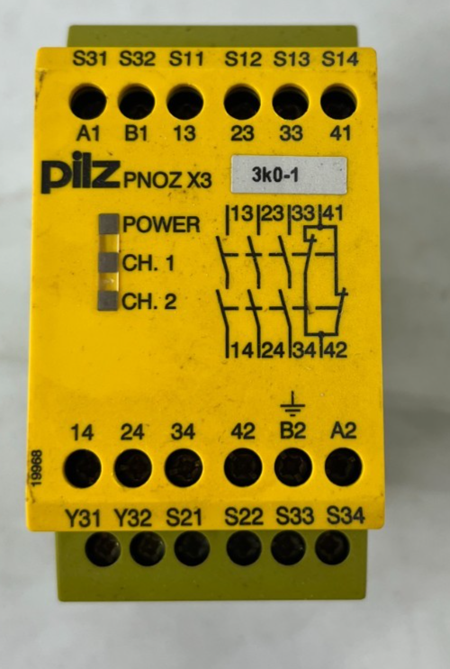Pilz PNOZ X3 Safety Relay 24VAC/DC 230VAC Emergency Stop Module Used Spare Unit