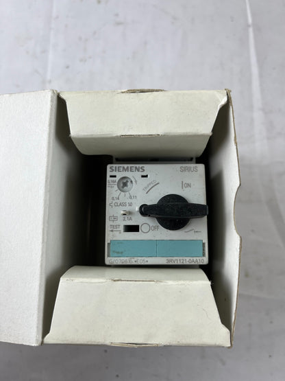 Siemens 3RV1121‑0AA10 SIRIUS Motor Protection Circuit Breaker 0.11–0.16A New