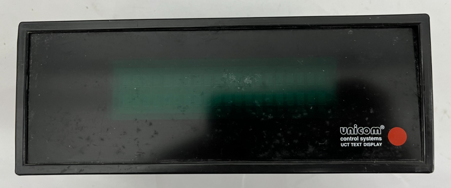 Unicom UCT-20 220 Text Display Brodersen Teknik Denmark Rev B Used Industrial