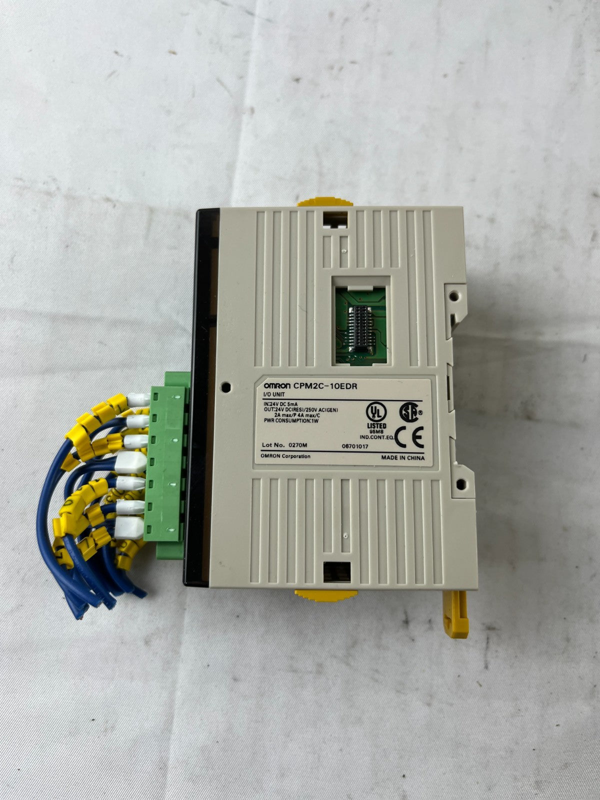 Omron CPM2C-10EDR I/O Unit 6x 24V DC Inputs 4x Relay Outputs with Plug Connector