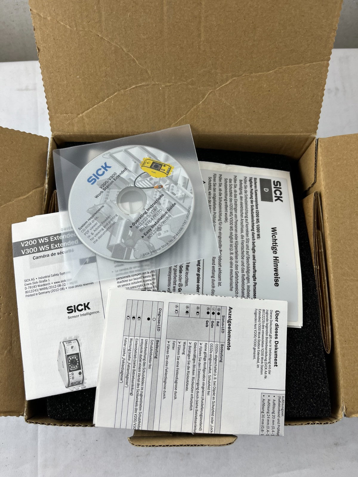 SICK V20W-0101000 V200 Work Station Extended Safety Camera 2D Type 2 New in Box