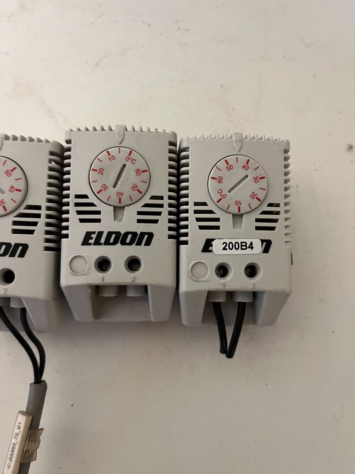 Lot 3x Eldon Enclosure Thermostat 0–60°C Cabinet Temperature Controller Used