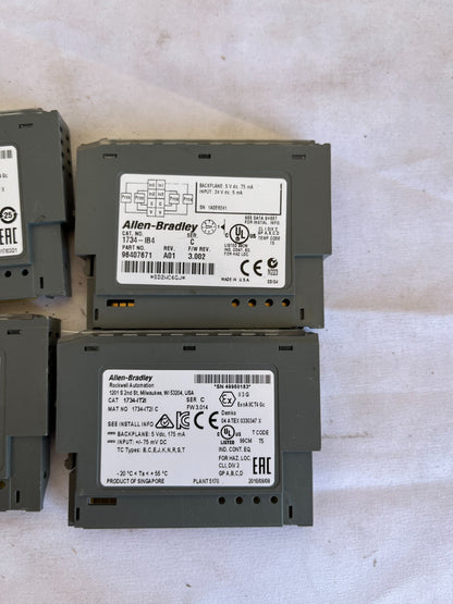 Allen-Bradley 1734-IT2I OB8 IB4 POINT I/O Module Bundle 4pcs Used Spares