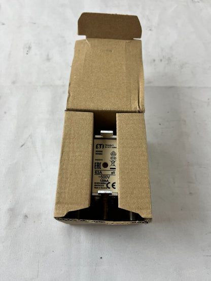 ETI NH000 Fuse Link 63A 500V gG NH Fuse 004181212 3pcs New in Box