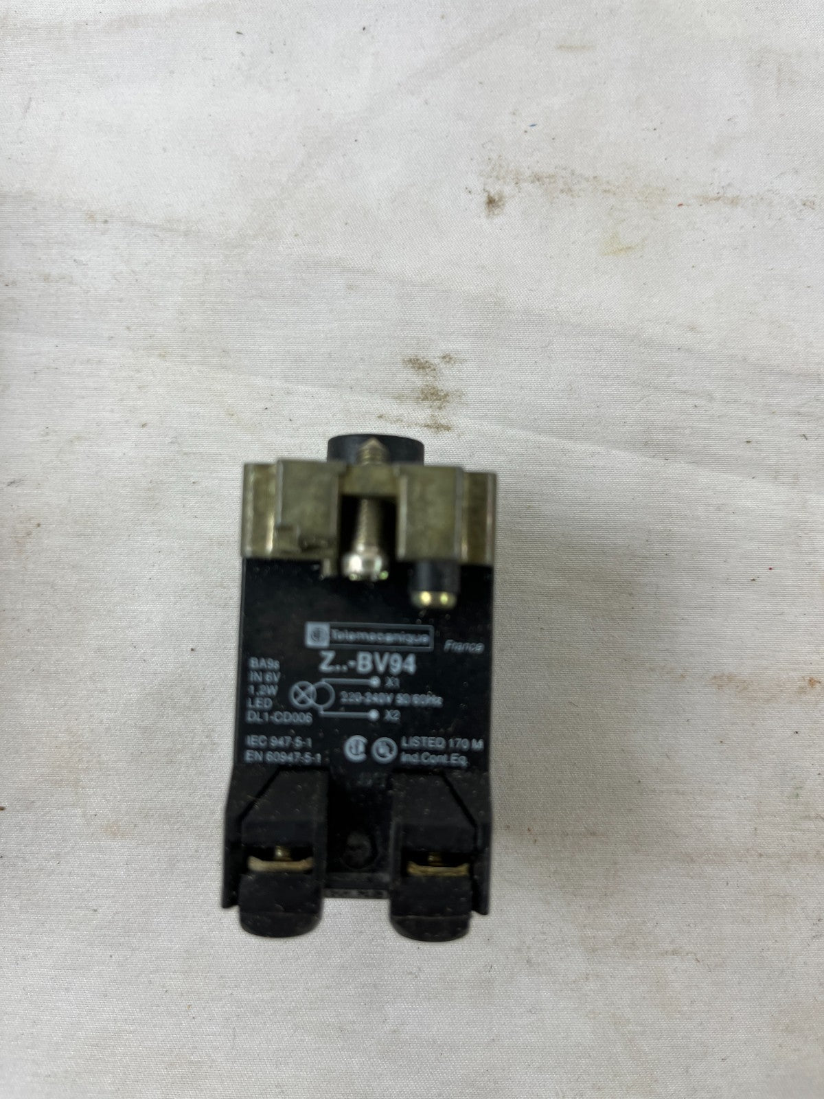Telemecanique ZB2BV94 Pilot Light Body 220-240V AC LED New NOS Spare Unit