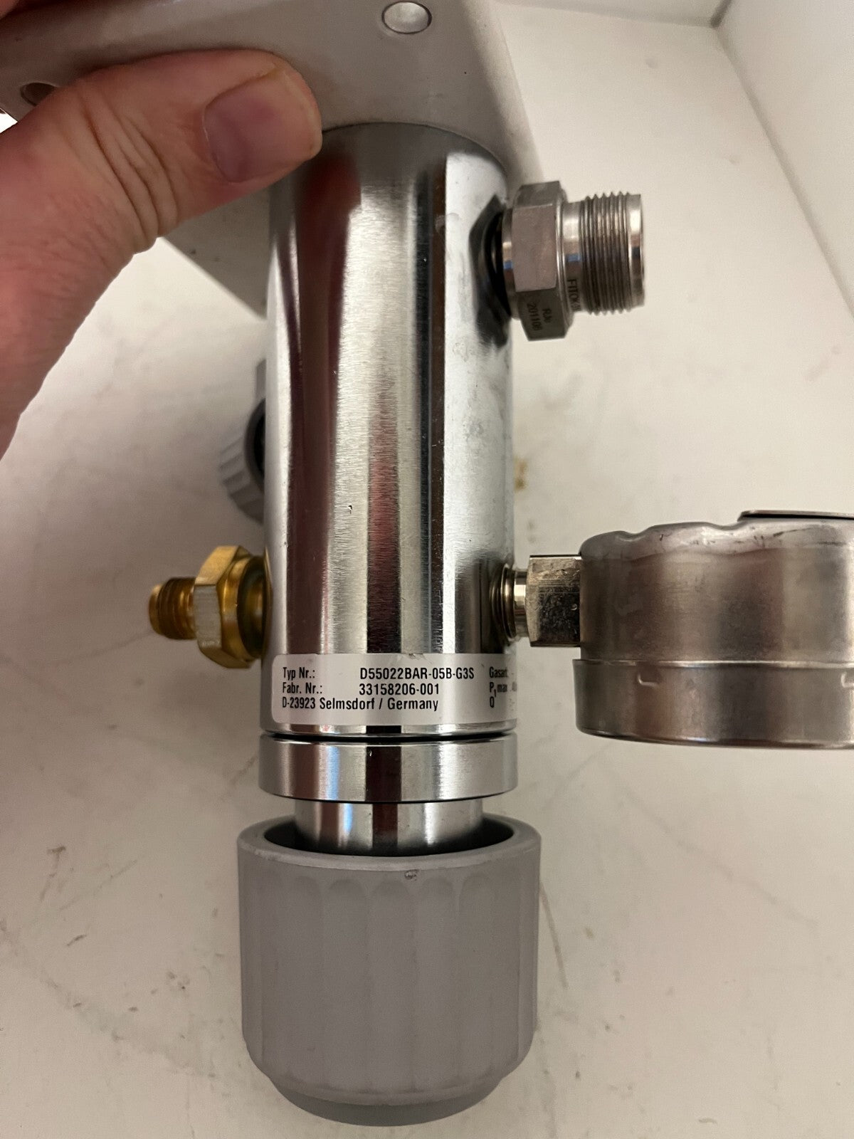 TESCOM D55022BAR-05B-G3S Pressure Regulator 0–10bar Gauge He Panel New