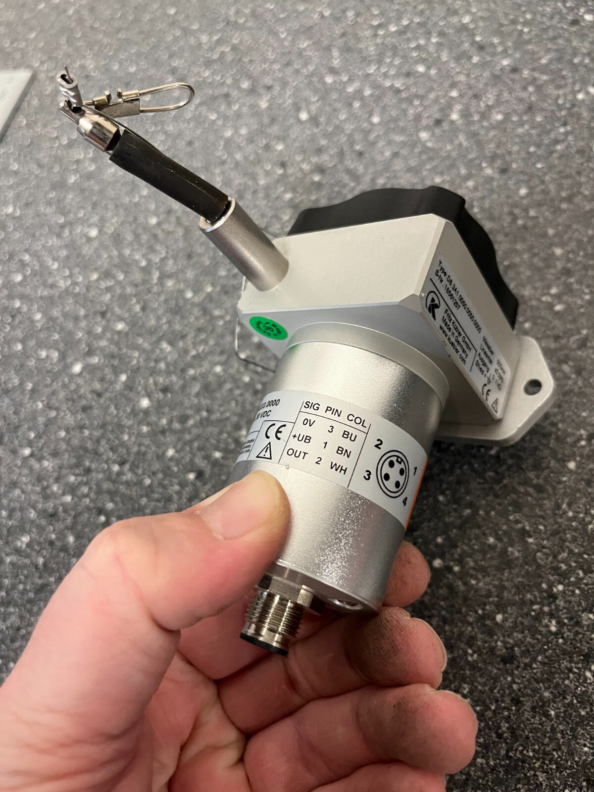 Kübler D8.3A1.0050.A333.0000 Draw Wire Encoder 500mm - Used, Excellent Condition