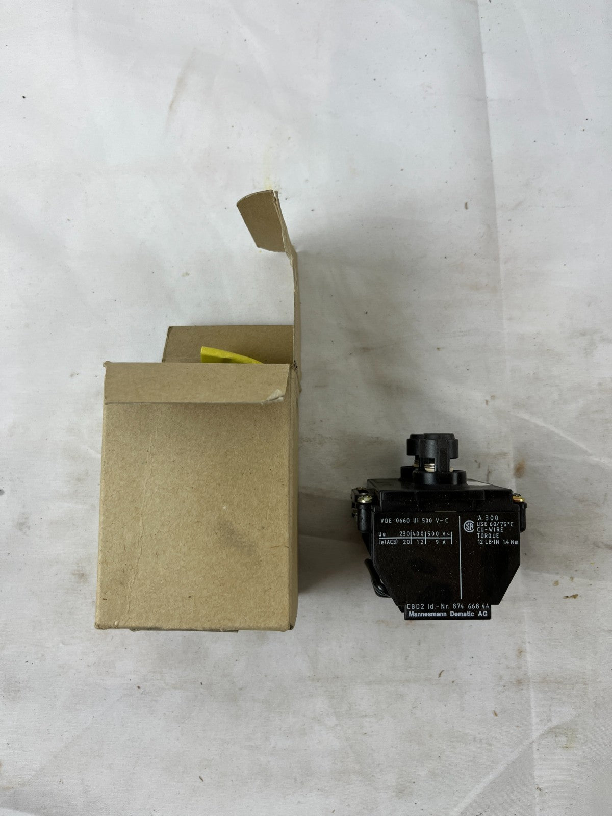 Mannesmann Dematic CBD2 Pushbutton Contact Block 87466844 20A New NOS
