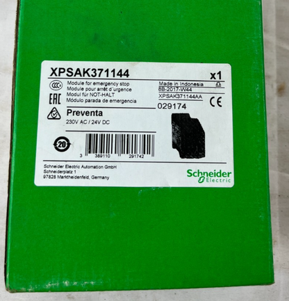 Schneider Electric XPSAK371144 Preventa Safety Relay Module XPS-AK 230VAC 24VDC