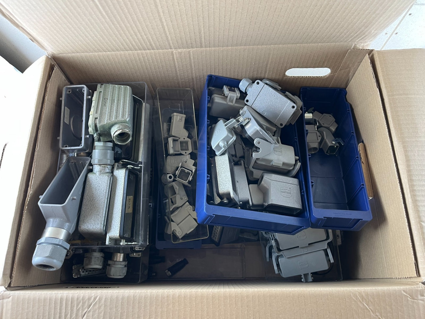 Harting Heavy Duty Connector Housings & Inserts Mixed Lot ~10kg Used Han Series