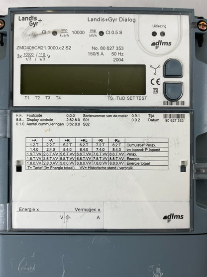 Landis+Gyr Dialog ZMD405CR21 Electricity Energy Meter 3x110V 150/5A DLMS