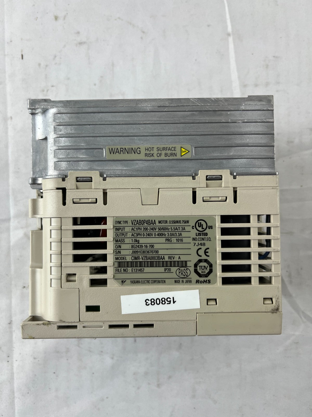 Omron V1000 CIMR-VZAB0P4BAA Inverter Drive 0.55kW 200–240V 1-Phase Used