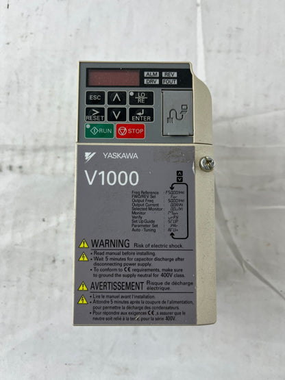 Omron V1000 CIMR-VZAB0P4BAA Inverter Drive 0.55kW 200–240V 1-Phase Used