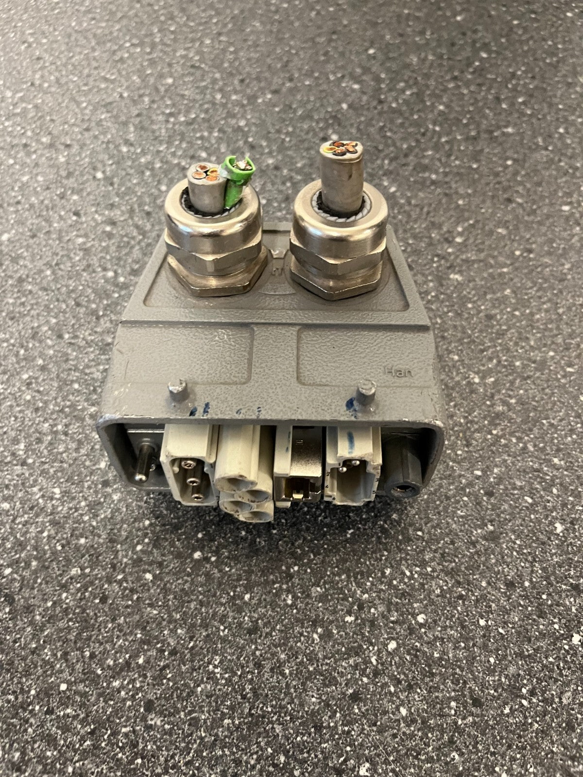 Harting Han Industrial Connector with Mixed Power & Data Modules - Used