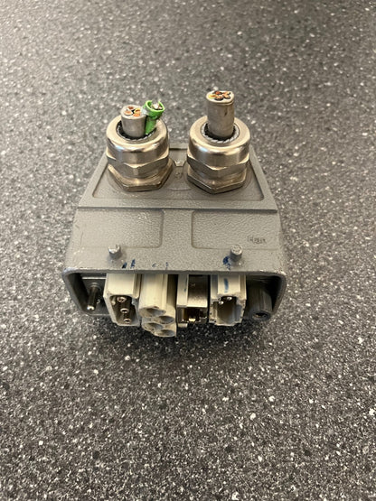 Harting Han Industrial Connector with Mixed Power & Data Modules - Used