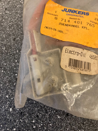 Junkers Bosch Boiler Electrode Ignition Cable Set PN: 8714401765 - NOS Original